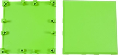 Pllaka plastike modulare Allnet All-brick-0365, set 10 copë, 2x2, jeshile e ndezur