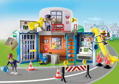 Set lodrash Playmobil DUCK on CALL Qendra Lëvizëse e Operacioneve, 80 pjesë, 3‑5 vjeç, shumëngjyrësh