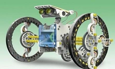 Lodër edukative Solar Robot 14 në 1, set për ndërtim, me energji dielli, shumëngjyrësh