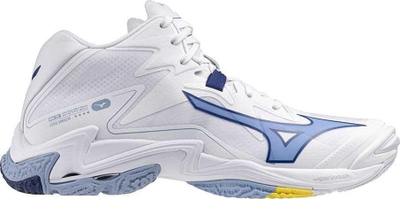 Atlete hendbolli Mizuno Wave Lightning Z Mid, amortizim MIZUNO ENERZY, të bardha