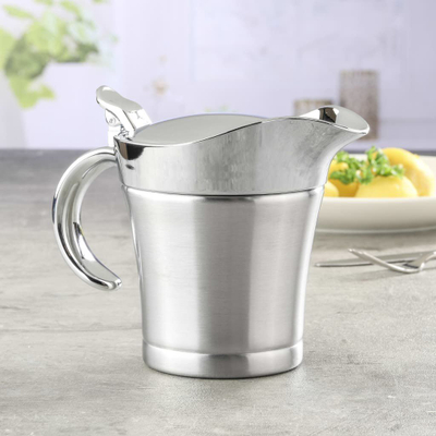 Tas për salcë HI, 400 ml, i argjendtë