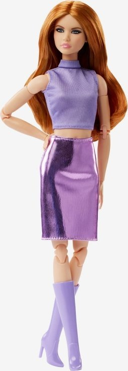 Kukull koleksionare Barbie Looks No. 20, flokë të kuqe, veshje lejla me shkëlqim