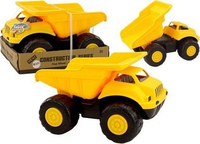 Lodër kamion LEANToys Tipper, plastikë, për fëmijë, i verdhë