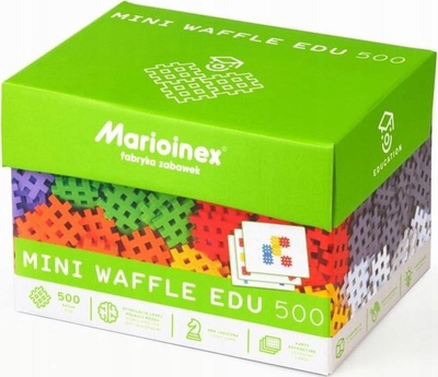 Blloqe ndërtuese për fëmijë Mini waffle Marioinex, 500 elemente