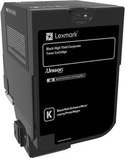 Toner Lexmark 74C2HKE, origjinal, i zi