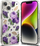 Kapak mbrojtës Ringke Fusion Design për iPhone 14 Plus, xhel me pjesë të pasme të fortë, transparent Purple Rose
