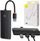 Надворешен хаб Baseus Lite, 4x USB 3.0, кабел 0.25 m, црн