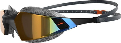 Syze noti Speedo Aquapulse Pro Mirror, për t’rritur, të zeza gold