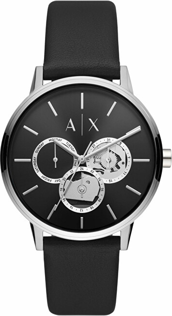 Orë për meshkuj Armani Exchange, e zezë