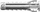 Dyll najloni Fischer SX Plus 568008, 8x40mm, 100 copë, gri