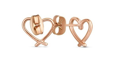 Vathë për femra Vuch Minimalist Bronze Earrings, ari rozë