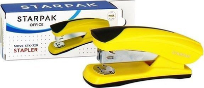 Kapsesuese letre STARPAK 519784, 20 fletë, kapëse 24/6 dhe 26/6, e verdhë