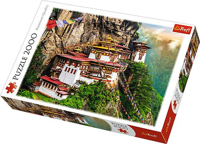 Puzzle Trefl Red Tiger's Nest Bhutan, 2000 copa, 96 x 68 cm, shumëngjyrësh