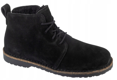 Çizme Birkenstock Uppsala Chukka Shearling, lëkurë zamos, shollë e formuar, kafe