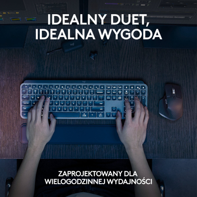 Set tastierë dhe mi Logitech MX Keys S Combo, wireless, Graphite
