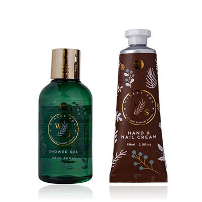 Set për dush Accentra Winter SPA, xhel dushi 150 ml + krem për duar dhe thonjë 60 ml + çantë kozmetike