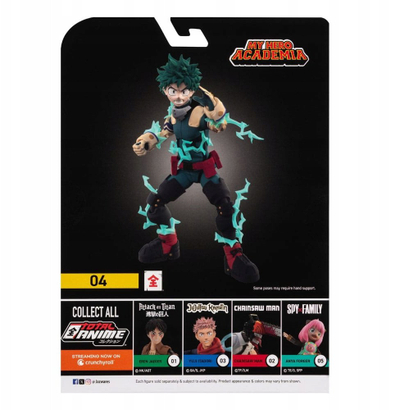 Figura aksion Jazwares Total Anime Izuku Midoriya, 6.5", My Hero Academia, shumëngjyrëshe