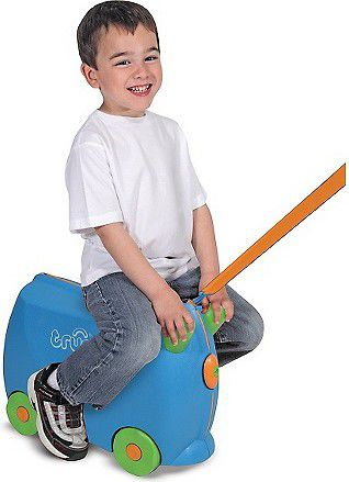 Valixhe për kalamajt Trunki Ride-On Terrance TRU0006, 18L, me rrota, blu