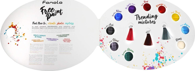 Katalog ngjyrash flokësh Fanola Free Paint Direct Colour, për parukierë
