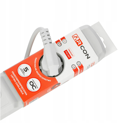 Filtro energjie Arcon Multi M3, 3 presa, kabllo 1.5 m, gri