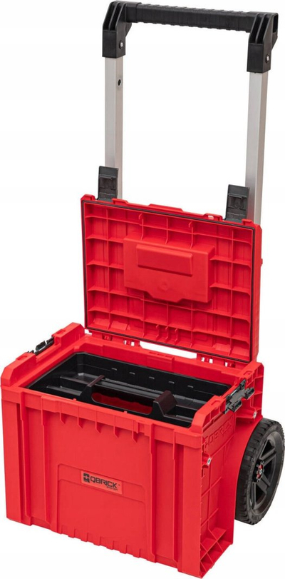 Kuti veglash Qbrick System Pro Cart 2.0 Plus, me rrota, e papërshkueshme nga uji, e zezë