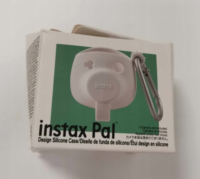 Këllëf silikoni kamerë Fujifilm Instax PAL, me karabiner, i bardhë