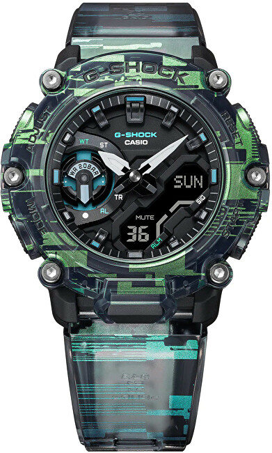 Orë për meshkuj Casio G-SHOCK GA-2200NN-1AER (633), e gjelbër