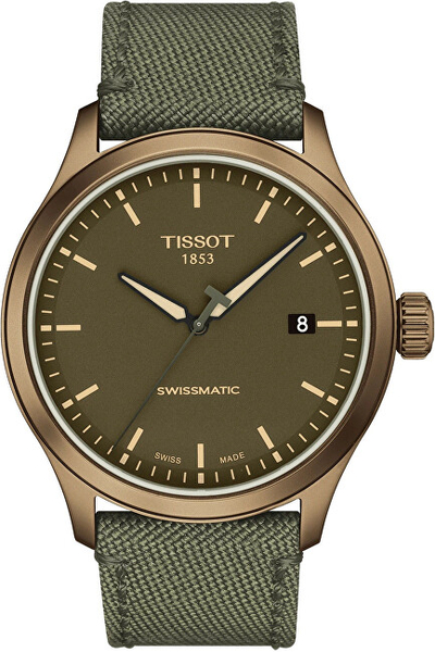 Orë dore për meshkuj Tissot Gent XL Automatic Swissmatic T116.407.37.091.00, e gjelbër