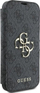 Futrollë “book” Guess GUBKP16S4GMGGR për iPhone 16 6.1", lëkurë ekologjike, logo metal, e zezë