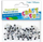 Set sy dekorativë Euro Trade Craft With Fun, 150 copë, të bardhë/zi