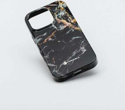 Mbulesë telefoni Forcell F-Protect Mirage, për iPhone 16 Pro Max, MagSafe, mermer i zi