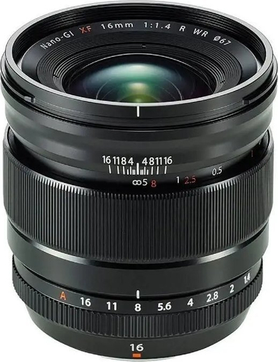 Objektiv Fujifilm XF 16mm F1.4 R WR, X-Mount, ngjyrë e zezë