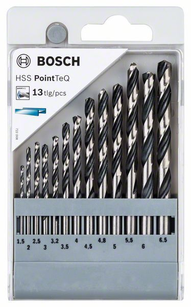 Set shpuese cilindrike metali Bosch, HSS