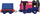 Lodër tren me motor Thomas &amp; Friends Ashima, me vagon, shumëngjyrësh