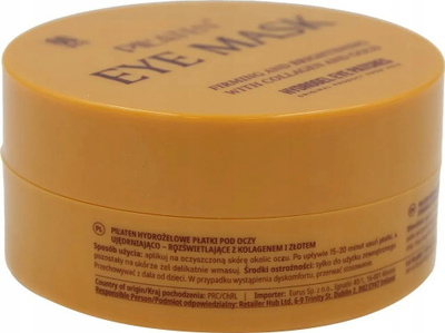 Patch për nën sy Pilaten Eye Mask, hidrogel me kolagjen dhe ar, 60 copë