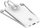 Powerbank Beafon Felixx Premium Carbon 10, 10000mAh, me kabllo të integrume, i bardhë