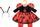 Set veshje për kukulla ZAPF CREATION Dolly Moda Ladybug, për kukulla 39-46cm, fustan dhe pantallona, shumëngjyrëshe