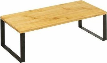 Rafte muri 5 Five Simply Smart Nera, set me 2 copë, bambu edhe metal, të zeza