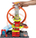 Set loje Hot Wheels City Super Loop Fire Station, me pistë loop, përfshin kamion zjarrfikës 1:64, shumëngjyrësh