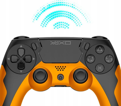 Gamepad wireless YAXO Hornet Fury, për PS4 PS3 PC Android, Inferno portokalli