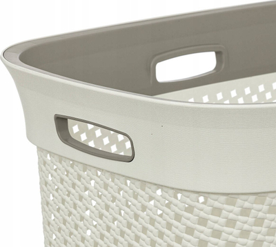 Shportë rrobash 5five Linen Basket, 45L, plastike, e bardhë