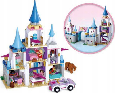 Set blloqesh ndërtimi Torro Castle Sapphire, kalatë, shumëngjyrësh