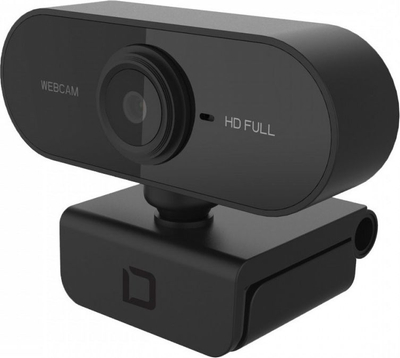 Webkamera DICOTA Webcam PRO Full HD D31804, 1080p, USB 2.0, e zezë