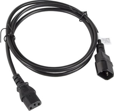 Lanberg IEC 320 C13 до C14 Кабел за Продолжување на Напојување, 1.8 m, Црн