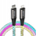 Kabllo karikues Bwoo X279C-L USB-C në Lightning, 2m, 27W, me drita RGB