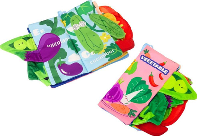 Libër interaktiv për kalamaj Lean Toys, me perime, edukativ, shumëngjyrësh