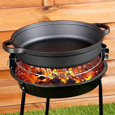 Tigan gize NAVA Orion, 30 cm, për gaz dhe induksion, i zi