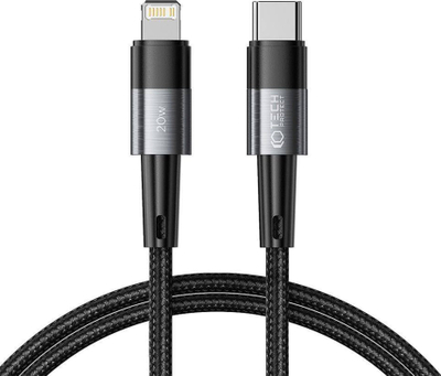 Kабел USB Tech-Protect UltraBoost, USB C во Lightning, 1 m, црн