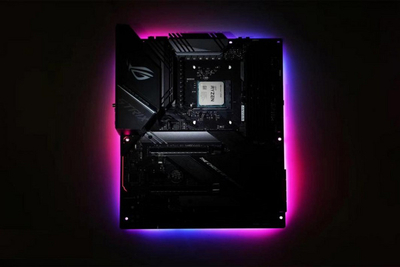 Kornizë ARGB për pllakë amë Lamptron Mainboard, ndriçim adresues, e zezë