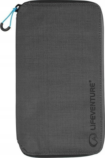 Portofol udhëtimi Lifeventure Travel Wallet RFID, najlon rezistent ndaj ujit, gri